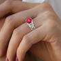Vintage Elegance Birthstone Ring, Personalized Vintage Elegance Birthstone Ring 12122 0016 m model