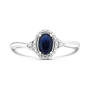 Sapphire & Diamond Sterling Silver Ring, Sapphire SterlingSilver Ring 11142 1145 b straight.jpg