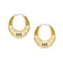 Birthstone Initial Hoops, Birthstone Initial Hoops 11897 0011 k november