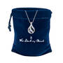 Love's Embrace Pearl & Diamond Necklace, Loves Embrace Pearl Diamond Necklace 10125 0017 g gift pouch