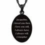 “I Love You" Personalized Diamond Pendant, I Love You Personalized Diamond Pendant 6703 001 5 3