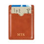 Monogrammed Brown Luxe Compact Wallet, Monogrammed Luxe Brown Compact Wallet 12463 0013 b cards