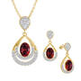Birthstone Necklace with FREE Matching Earrings, Birthstone Necklace Earring Set 6930 0010 g july