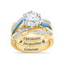 Birthstone & Zodiac Ring Set, Birthstone Zodiac Ring Set 6740 0044 l december