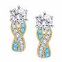 Birthstone Swirl Earrings, Birthstone Swirl Earrings 5361 014 3 3