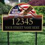 God Bless America Personalized Address Plaque, God Bless America Personalized Address Plaque 1092 003 1 2