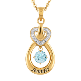 Genuine Birthstone Drop Pendant 2273 001 4 3