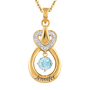Genuine Birthstone Drop Pendant 2273 001 4 3