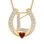 Diamond Initial Horseshoe Pendant, Diamond Initial Horseshoe Pendant 11352 0019 k initial