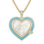 Birthstone&Diamond Heart Pendant 12465 0011 c march