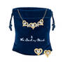 Hearts and Kisses Diamond Necklace with FREE Matching Earrings, Hearts and Kisses Diamond Necklace and FREE Matching Earrings 12089 0017 f giftpouch
