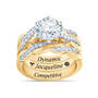 Birthstone & Zodiac Ring Set, Birthstone Zodiac Ring Set 6740 0044 d april