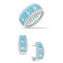 Birthstone Beauty Eternity Ring with FREE Matching Earrings, Birthstone Beauty Eternity Ring 12296 0016 c march