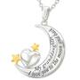 My Granddaughter, I Love You to the Moon and Back Diamond Pendant, My Granddaughter I Love You to the Moon and Back Pendant 4507 002 6 2