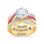 Birthstone & Zodiac Ring Set, Birthstone Zodiac Ring Set 6740 0044 j october