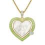 Birthstone&Diamond Heart Pendant 12465 0011 h august
