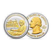 Platinum and Gold-Highlighted Land of the Free Quarter, Platinum and Gold Highlighted Land of the Free Quarters 11129 0011 a DC
