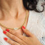 Personalized Diamond Monogram Necklace, Personalized Diamond Monogram Necklace 11014 0035 m model