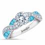 Birthstone Swirl Personalized Ring, Birthstone Swirl Ring 6366 001 3 3