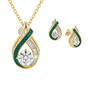 Birthstone Swirl Pendant with Free Matching Earrings 12210 0019 e may