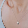 Black & White Diamond Pendant, Black and White Diamond Pendant 11584 0068 b closeup