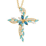 Heavens Radiance 3 Carat Cross Pendant 12581 0010 a main