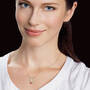 Diamond Initial Horseshoe Pendant, Diamond Initial Horseshoe Pendant 11352 0019 s model