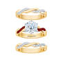 Birthstone Ring Set, I Still Do Birthstone Ring Set 6740 0028 b seperated
