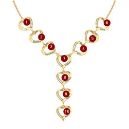 Precious Hearts Personalized Family Necklace 10458 0014 b chart