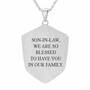 Son-in-Law Shield Pendant, Son in Law Shield Pendant 6203 001 0 2