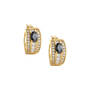 Dazzling Golden Hoops Five Earring Set, Dazzling Huggie Hoops Five Earring Set 11555 0014 f earing