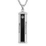 Son Diamond & Onyx Bar Pendant, Destined For Greatness Diamond and Onyx Son Pendant 6935 0015 b front