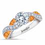 Birthstone Swirl Personalized Ring, Birthstone Swirl Ring 6366 001 3 11