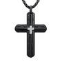 Black Ice Diamond Cross Pendant, Black Ice Cross Pendant 10174 0017 b front