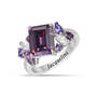 True Colors Seven Carat Birthstone Ring, Personalized True Colors Seven Carat Birthstone Ring 11843 0016 b february