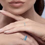 Personalized Ocean Blue Stackable Ring Set, Personalized Ocean Blue Stackable Ring Set 12355 0014 n model