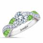 Birthstone Swirl Personalized Ring, Birthstone Swirl Ring 6366 001 3 8