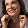 Love's Embrace Pearl & Diamond Necklace, Loves Embrace Pearl Diamond Necklace 1638 001 model