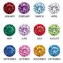 Birthstone Flower Necklace with FREE Matching Earrings, stone chart fb tests
