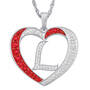 Personalized Diamond Initial Heart Pendant, Personalized Diamond Initial Heart Pendant 10926 0018 l initial L