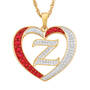 Granddaughter Initial Heart Pendant, For My Granddaughter Diamond Initial Heart Pendant 10121 0011 a z initial