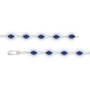 Sapphire Sterling Silver Bracelet, Sapphire SterlingSilver Bracelet 11142 1137 b clasp.jpg