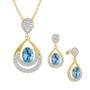 Birthstone Necklace with FREE Matching Earrings, Birthstone Necklace Earring Set 6930 0010 l december