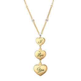 I Love You Diamond Pendant 11916 0018 c back