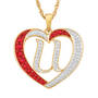 Granddaughter Initial Heart Pendant, For My Granddaughter Diamond Initial Heart Pendant 10121 0011 a u initial