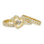 Heart of Gold Stackable Three Ring Set, Personalized Heart of Gold Stackable Three Ring Set 12211 0018 b seperate