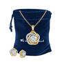 A Forever Bond Granddaughter Love Knot Pendant with FREE Matching Earrings and card, A Forever Bond Love Knot Pendant 10132 0018 g gift pouch