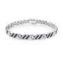 Black Diamond & Birthstone Bracelet, Personalized Black Diamond and Birthstone Bracelet 10776 0019 d april