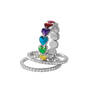 Rainbow of Hearts Stackable Ring Set, Rainbow of Hearts Stackable Ring Set 11937 0013 b ring