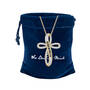 Blessed Custom Cross Pendant, Custom Cross Necklace 12224 0013 g giftpouch